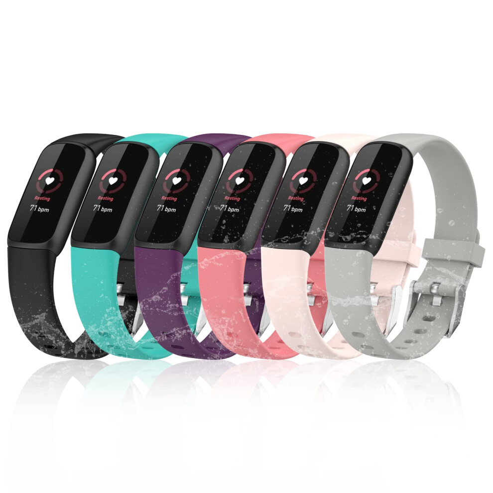 Breathable Silicone Sport Strap Adjustable Replacement Wristband For Fitbit Luxe For Women Men 9113335825383