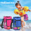 Ergonomic Design Mesh Backpack For Travel Enthusiasts, Multi-functional Use Drawstring Closure Beach Bag (2PCS) 5