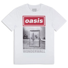 (L, White) Oasis Wonderwall Single Cover T Shirt