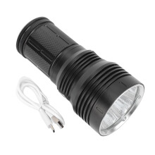 P90 LED-es zseblámpa 12000LM, IPX5 vízálló, 6 üzemmód, USB-C