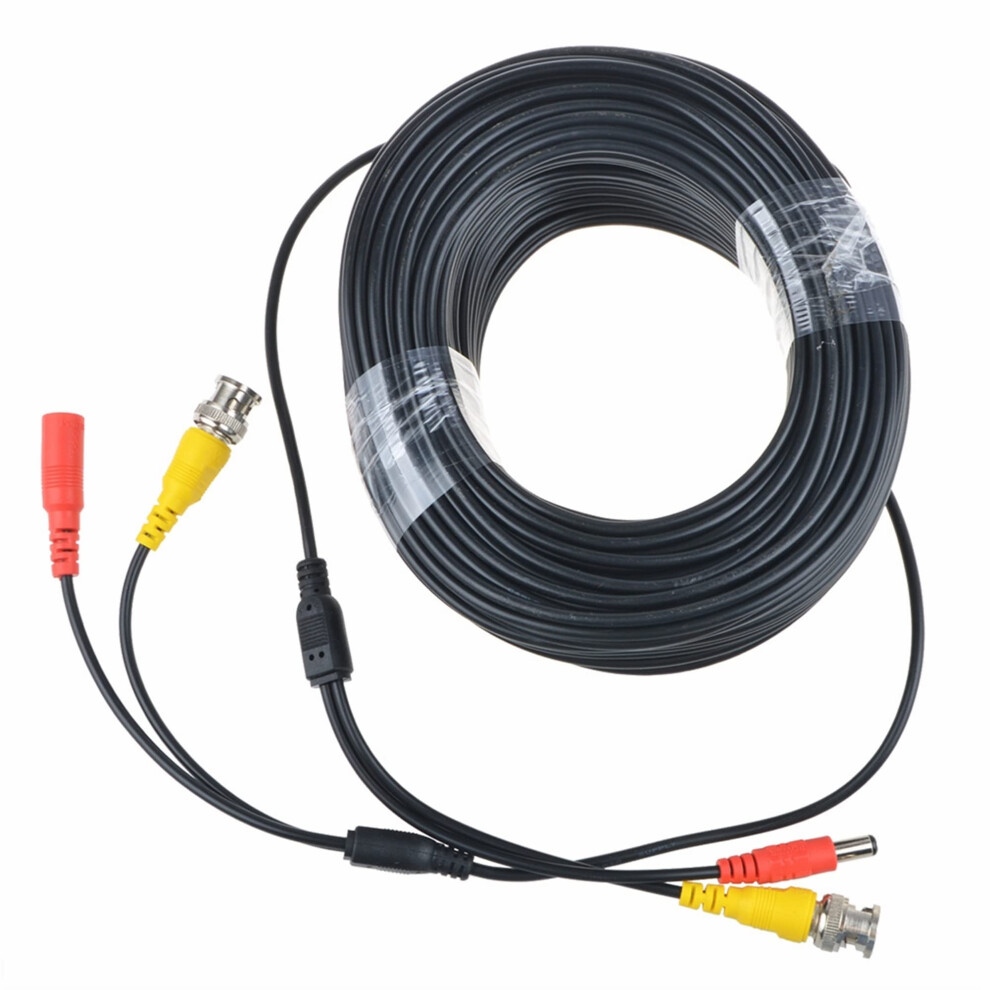 150Ft Bnc Video Power Cable For Cctv Security Camera With Easy Connection And Extended Reach Black 9169991902364