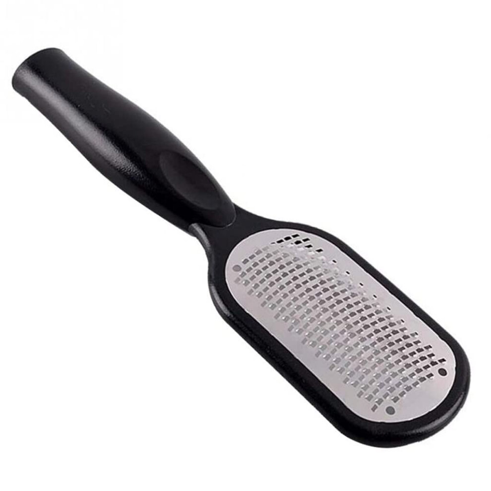 Stainless Steel Foot File Callus Remover with Ergonomic NonâSlip Handle for Cracked Heels Wet and Dry