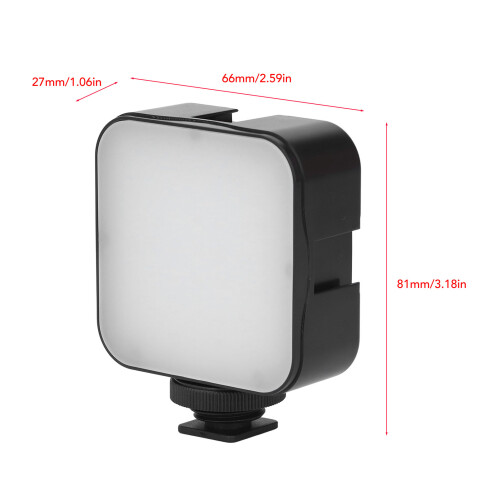 Luce video LED 6500K, 49 LED, portatile, per fotografia e streaming 1