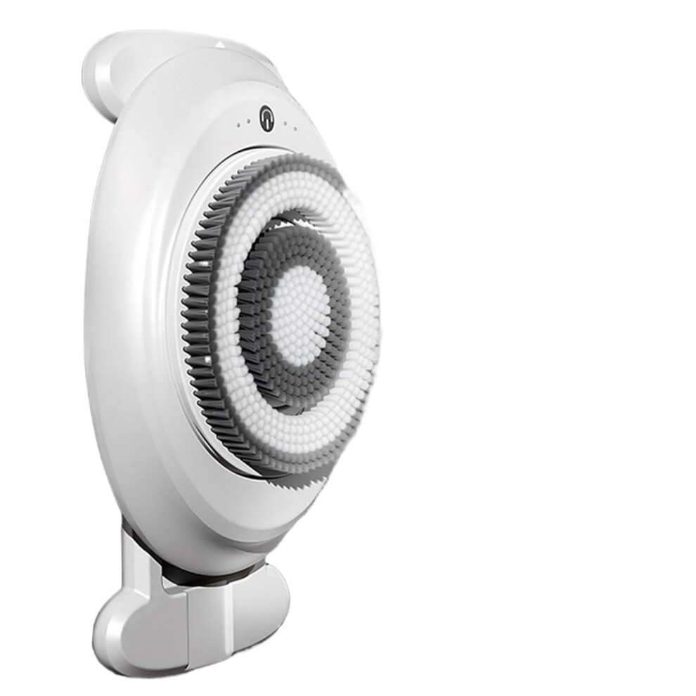Electric Back Scrubber with Long Handle, 4 Cleaning Modes, USB Rechargeable, Waterproof, Wall Mount