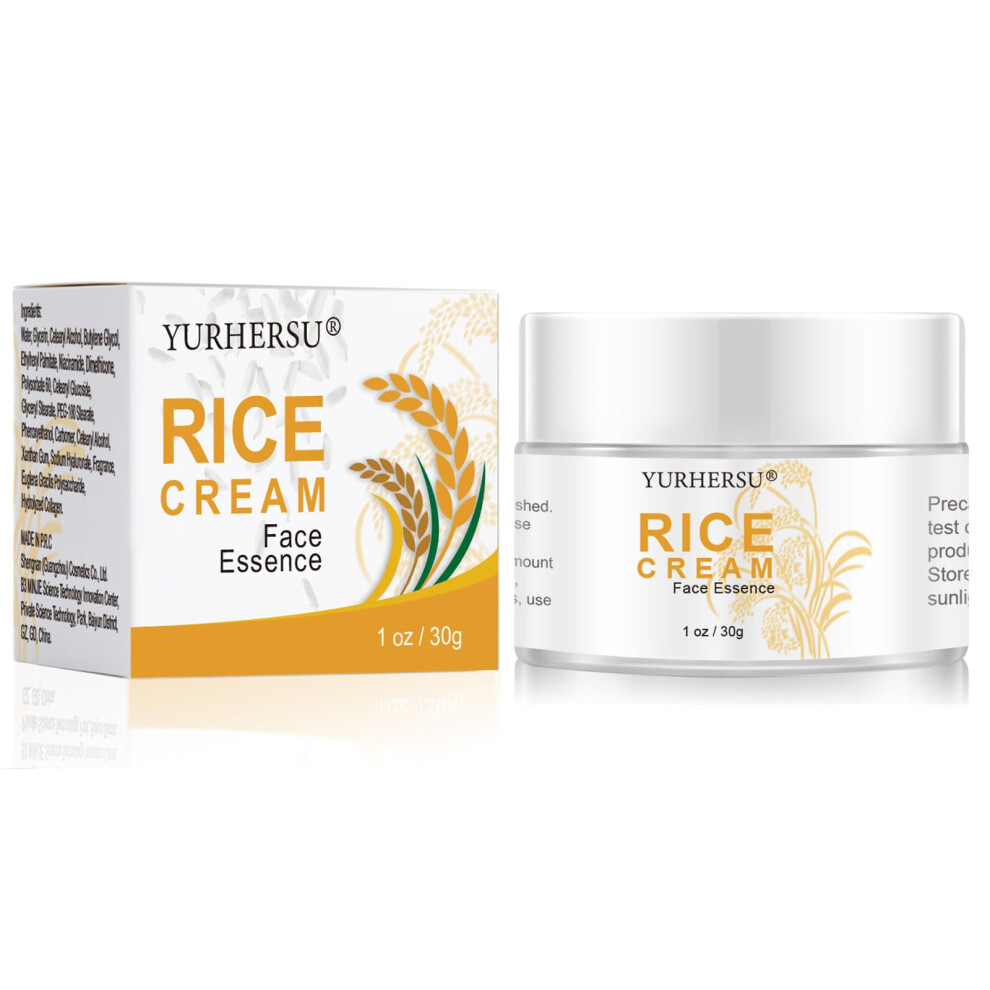 Cream Rice Face With Deep Hydration, Antiaging Rice Extract, Lightweight Nonsticky Moisturizer