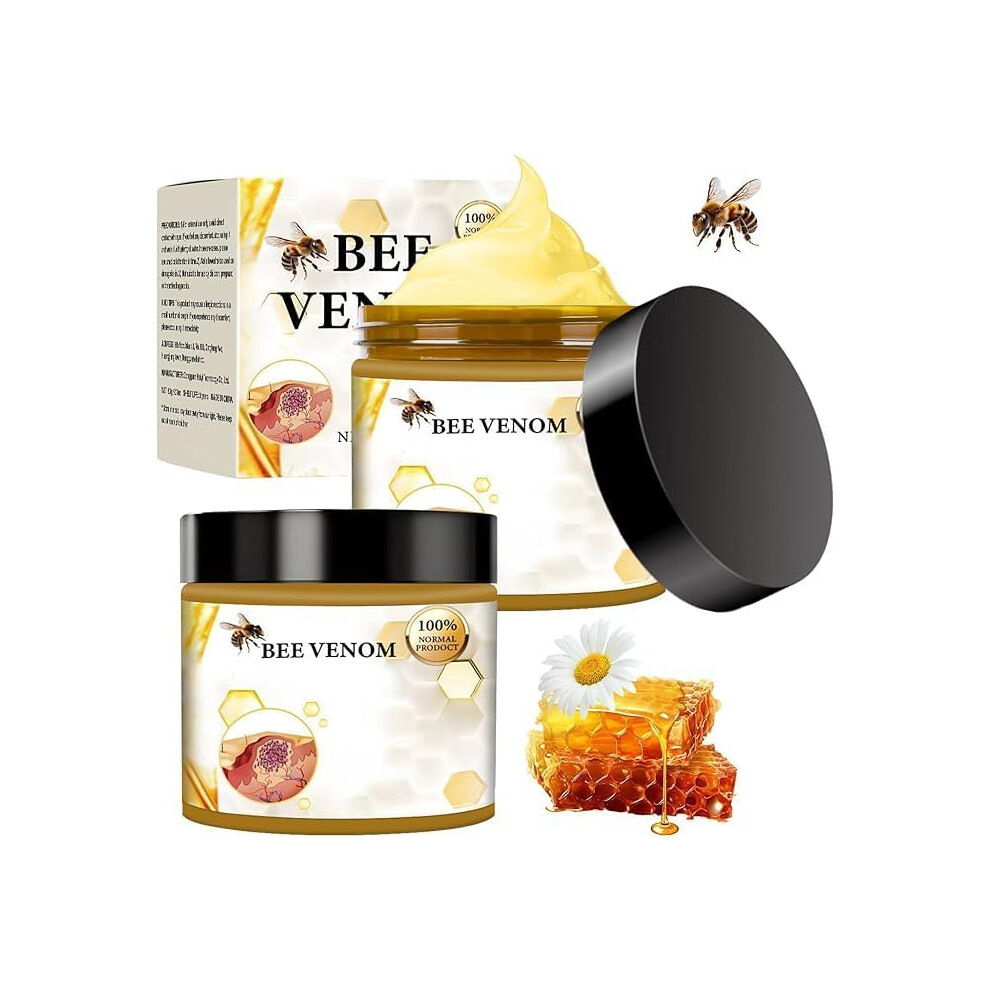 Bee Venom Face Cream and Moisturizer Set, Deep Hydration, Fast Absorption, All Skin Types, 2 PCS