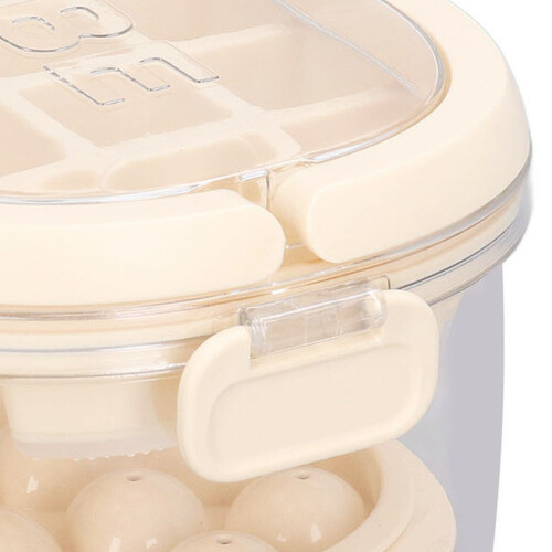 Eisform 54 Eiswürfel Set weicher Boden Beige mit