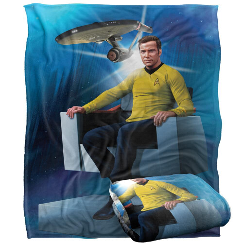 Star Trek Star Trek Captain's Chair Silky Supersoft Blanket 1