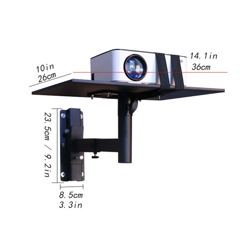 Wall Mount Speaker Bracket with HeavyDuty Support for Large Surround Speakers and Projectors 1