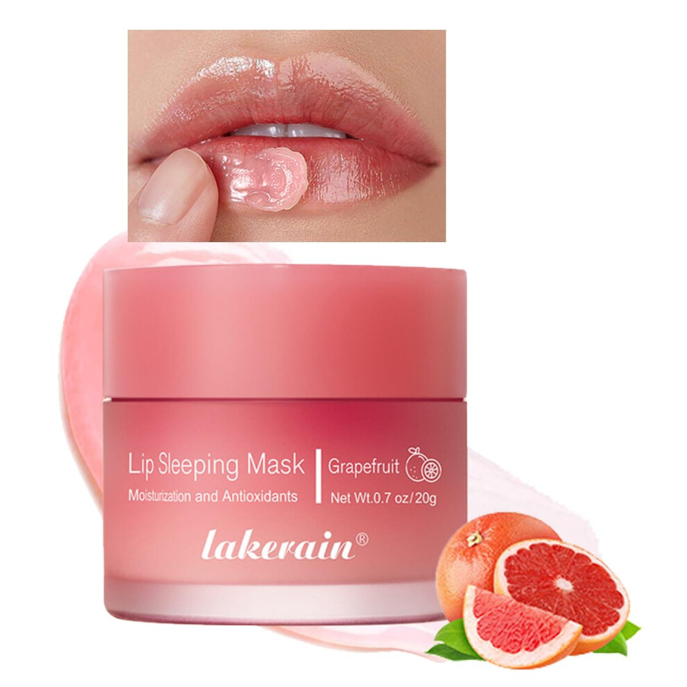 Lip Sleeping Mask Grapefruit #3 with Deep Overnight Hydration for Dry and Chapped Lips