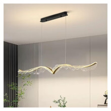 Nordic Pendant Light LED Chandelier, Modern Acrylic Ceiling Fixture for Dining Room and Bedroom
