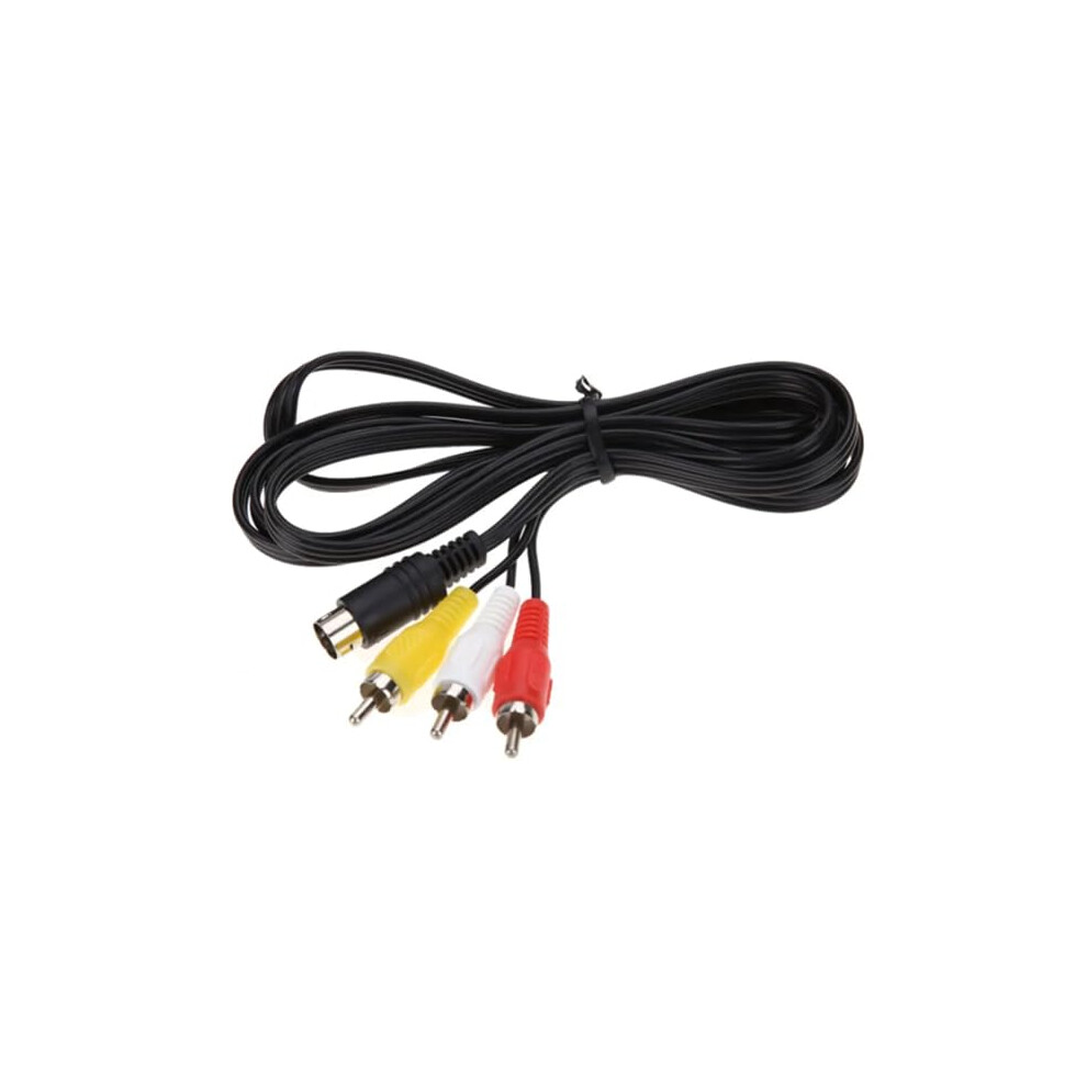 Av Composite Cable With Stereo Audio Output For Sega Genesis 2 3 Tv Plugandplay Setup 9455672090414