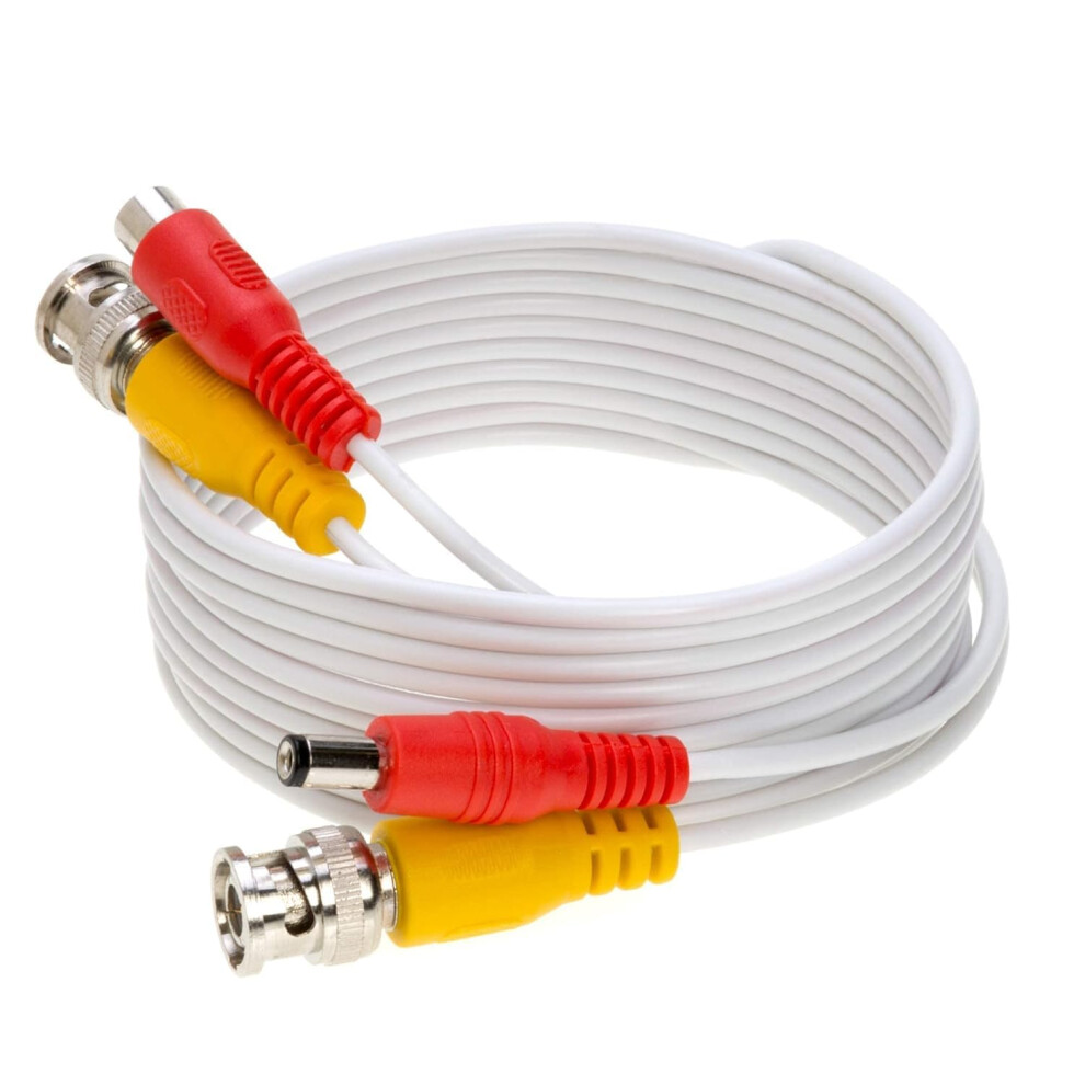 10M Bnc Video Power Cable For Cctv Camera Dvr System With Rca Adapter 32.8Ft Extended Reach 9113335826380