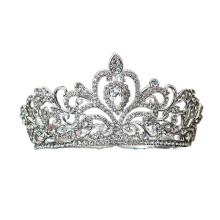 Elegant Silver Wedding Tiara for Women Princess Crown Bridal Hair Accessories for Prom
