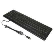 Großschrift-Tastatur 104 USB Kabelgebunden Weiße Hintergrundbeleuchtung Vollständige Tastaturgröße für Computer