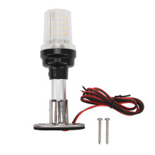 Feu de poupe de bateau avec mât télescopique réglable, feu de navigation marin LED ultra-lumineux, étanche IP66, matériau durable pour yachts et