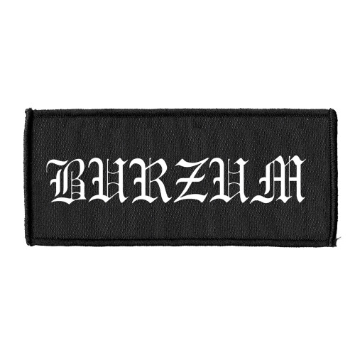 Burzum Band Logo White Sew on Patch 1