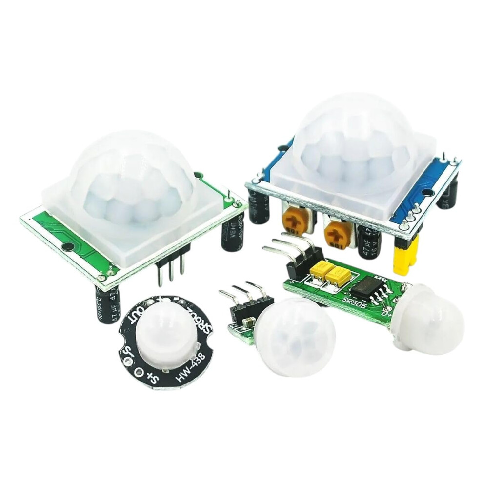 Hcsr501 Pir Motion Sensor Module, Adjustable Infrared Motion Detector For Security Systems 9169991696928