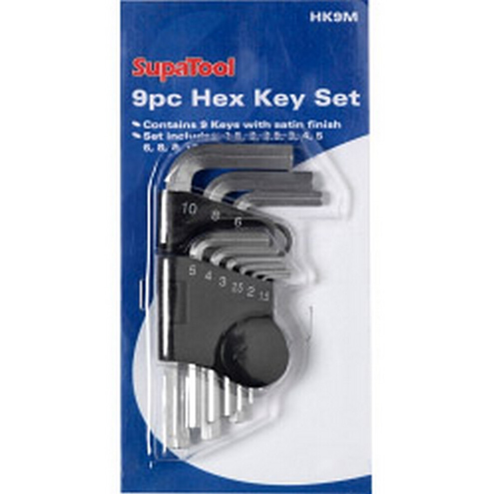 Supatool Hex Key Set (9 Piece) 5059444866081