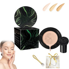 Air Cushion CC Cream with Mushroom Head Foundation, Lightweight Natural Finish for All Skin Types