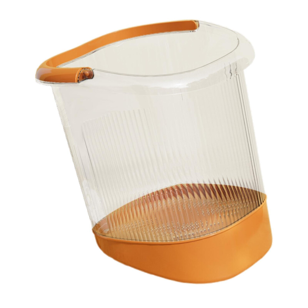 Ergonomic Foot Soak Tub with Heat Retention for CalfDeep Home Relaxation, Large Orange Basin
