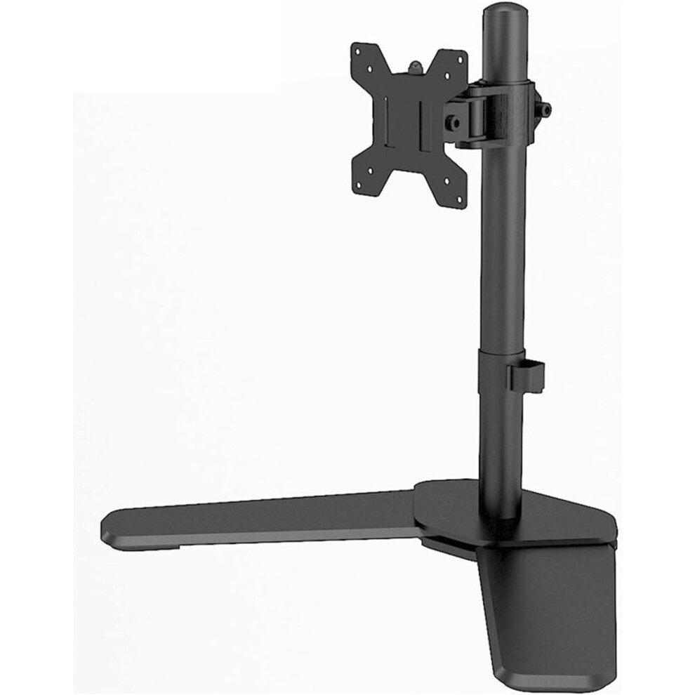 Tv Monitor Stand 1727 Inch Adjustable Desktop Mount With 360 Rotation And Height Tilt 9113335826632