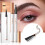 2PCS Waterproof Microblading Eyebrow Pen with 4 Fork Tip, Long Lasting Smudge Resistant Black 2
