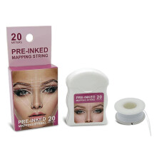 White PreInked Eyebrow Mapping String for Accurate Brow Symmetry Microblading Salon Use