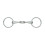 (6in, Metallic Silver) Shires Training Lozenge Horse Bit 1