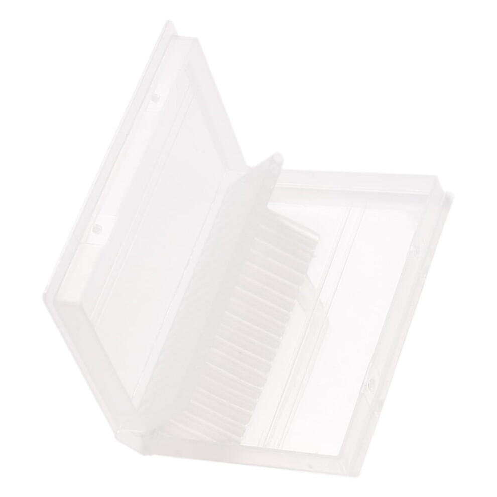 Nail Drill Bit Holder with Secure Dustproof Lid, Clear Organizer Box for Easy Manicure Storage