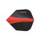 (One Size, Black/Red) Harrows Dimplex Retina Dart Flights 4