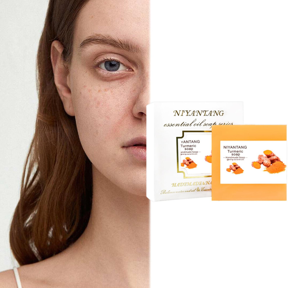 Turmeric Soap for Face and Body  Handmade Moisturizing Bar with Deep Hydration and Gentle Cleansing