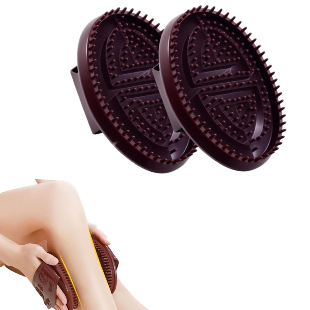 2Pcs Body Massage Brush Silicone Comb for Deep Tissue Relief and Muscle Tension Release
