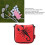 Putter Head Cover Embroidered Red PU Waterproof 3