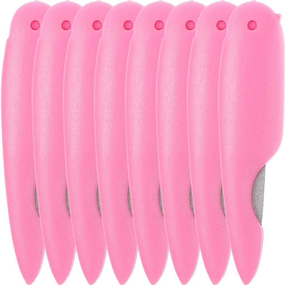 8pcs DoubleSided Metal Nail File Kit for Thick Toenails Folding Reusable Manicure Pedicure