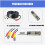 25ft Black BNC Video Power Cable for Security Camera for SDSP5102 SDSP5122 3