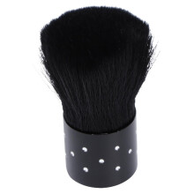 3pcs Nail Art Brush Set Soft Bristle Acrylic Dust Brush with Ergonomic Long Handle for Salon and Home Use Black