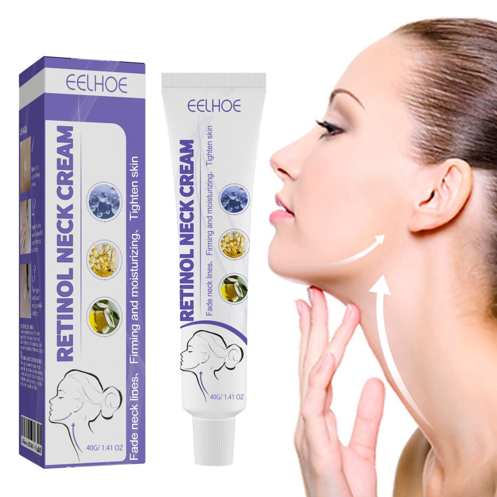 Cream Neck Firming With Collagen Boost, Anti Aging Hydrating Formula For Sagging Skin And Wrinkles