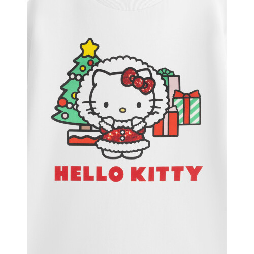 Hello Kitty (Medium) Hello Kitty Short Sleeved T-Shirt (Womens White) 2