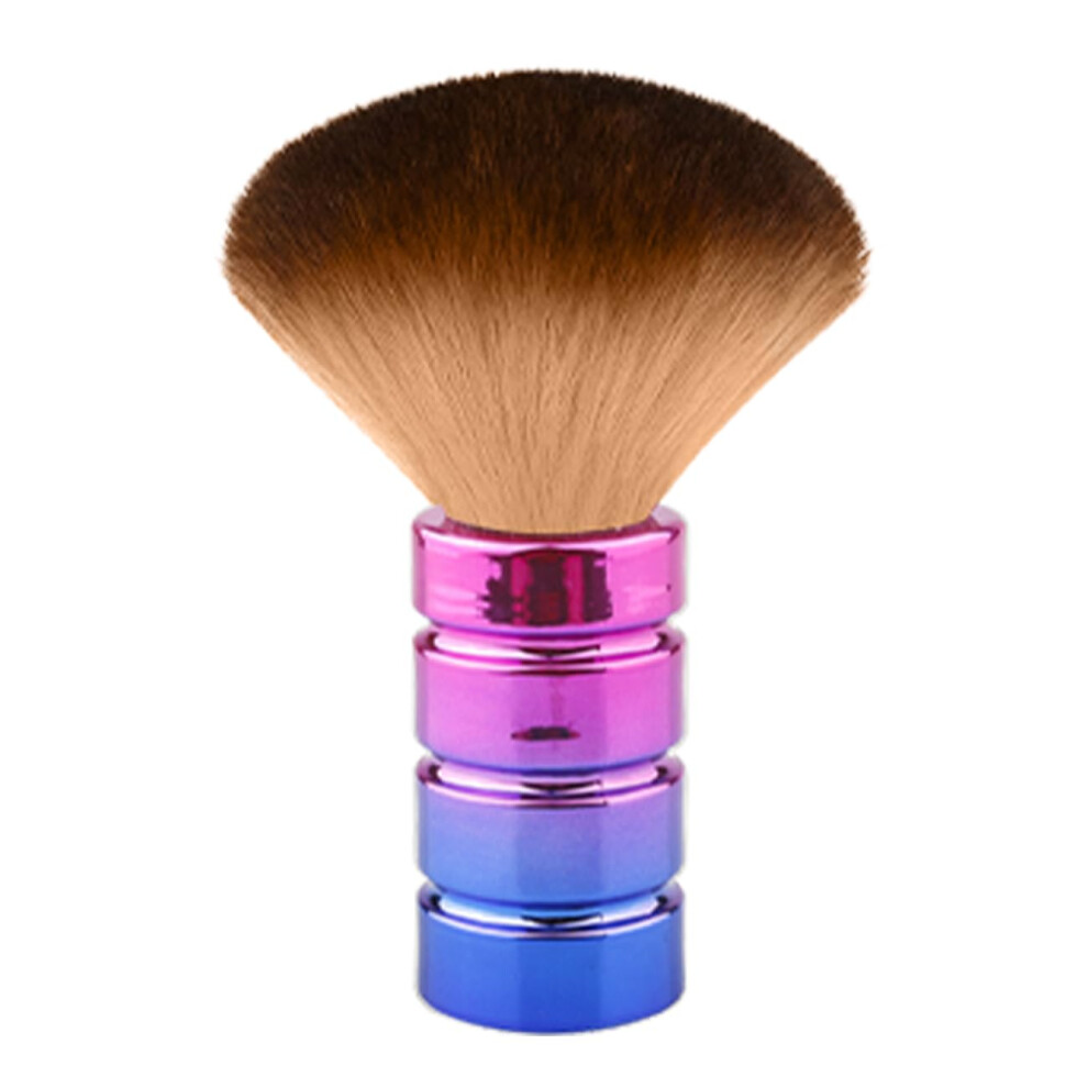 Gold Rose Neck Duster Brush With Soft Nylon Bristles, Ergonomic Barber Hair Cutting Brush For Salon And Home
