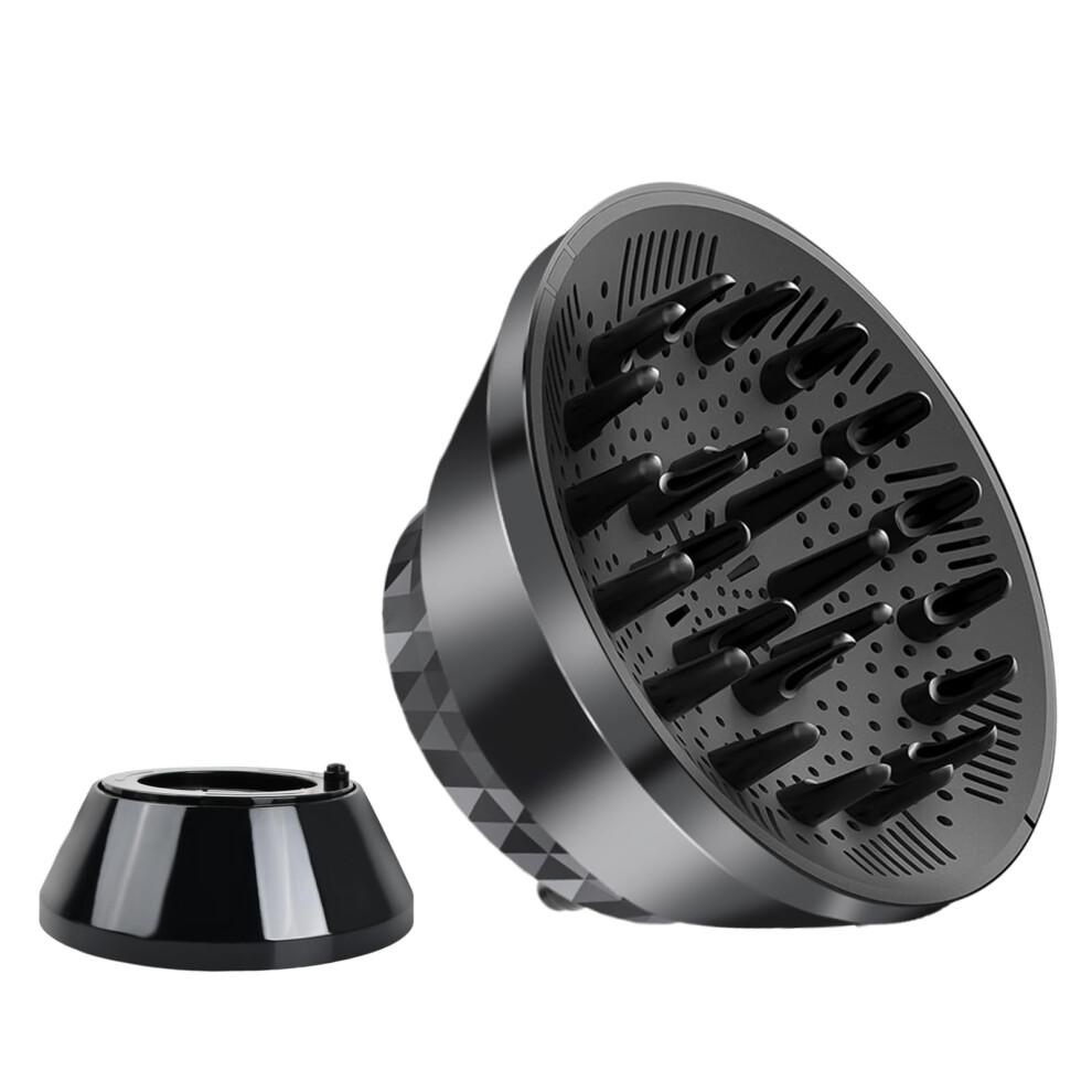 Hair Dryer Diffuser for Curly Hair, Universal Adjustable Attachment, Enhances Curls and Reduces Frizz