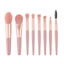 8pcs Makeup Brush Set with Soft SkinFriendly Bristles for Foundation Eyeshadow Lip and Blush