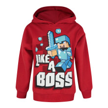 Minecraft Hoodie (Boys Red)