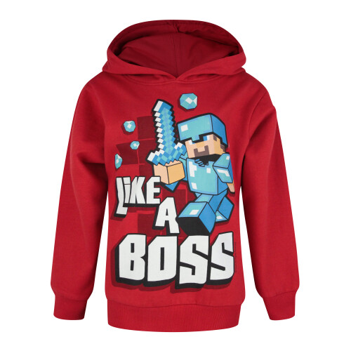 Minecraft Minecraft Hoodie (Boys Red)