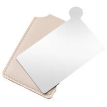 Stainless Steel Makeup Mixing Palette with Integrated Mirror for Foundation Eyeshadow and Blush