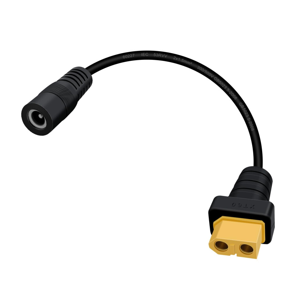 Xt60 Adapter Cable Female To Dc 5.5X2.5mm Power Cord For Ts100 Soldering And Fpv Monitor 1Ft 9455672091954