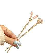 2 Pcs Gold Metal Hair Stick and French Hair Pin for Buns and Updos, Secure Hold, No Hair Damage