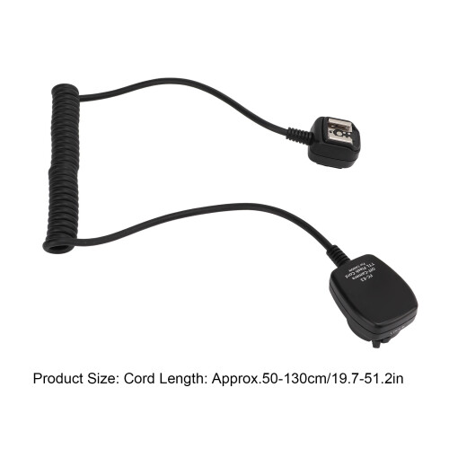 Off Camera Flash Speedlite Cord 1.3m for 600EX RT & 580EX II 2