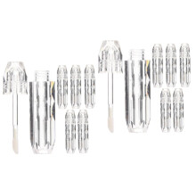 Clear Refillable Lip Gloss Tubes with Wand Applicator, LeakResistant Cap, 8pcs Transparent Set