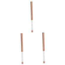 3pcs Professional Gel Nail Art Brush Set for Precise UV Polish Control, Ergonomic Handle